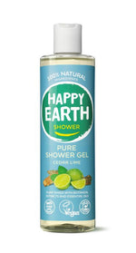 Happy Earth Pure showergel cedar lime 300.00 Milliliter