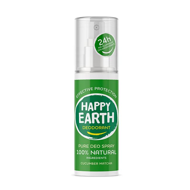 Happy Earth Pure deodorant spray cucumber matcha 100.00 Milliliter