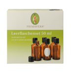 Primavera Lege flessen set 6x50ml schenkdop bruin glas 1.00 Set