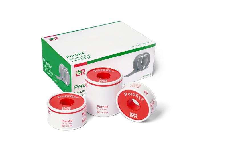 Porofix Hechtpleister 5m x 1.25cm latexvrij 1 Stuks