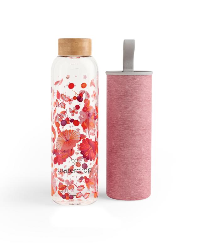 Waterdrop  Glazen drinkfles relax 600ml 1.00 Stuks
