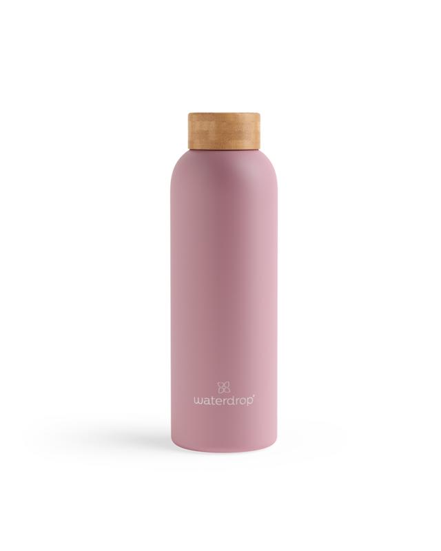 Waterdrop  Roestvrijstalen drinkfles pastel pink matt 600ml 1.00 Stuks