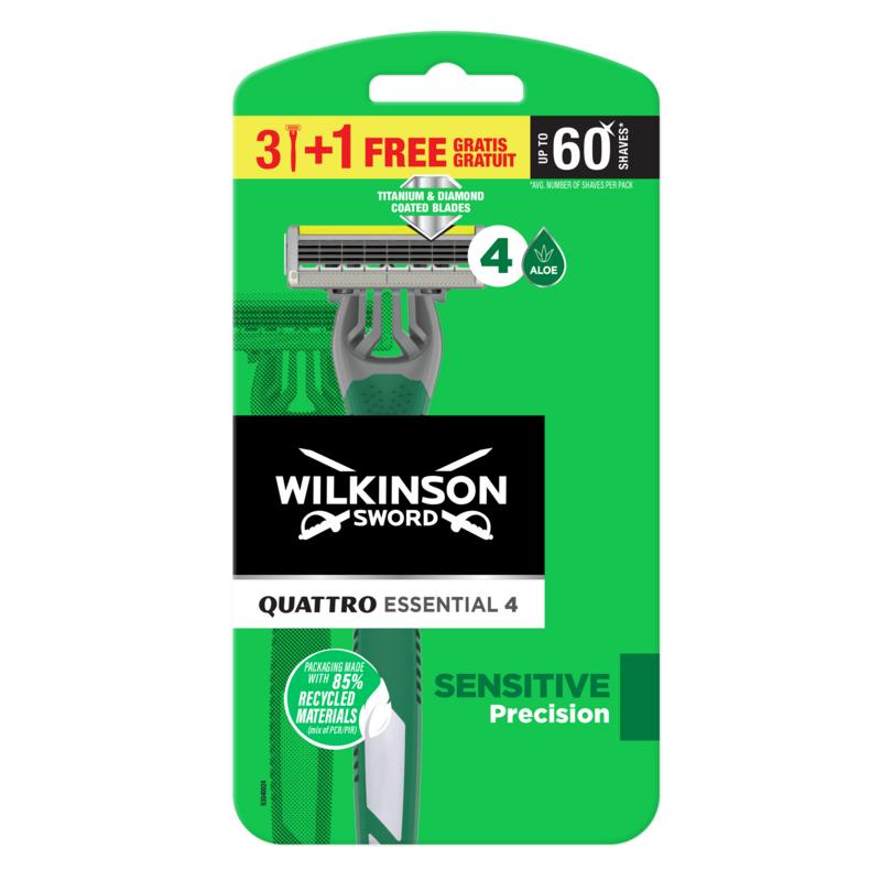 Wilkinson Quattro sensitive 3 + 1 4.00 Stuks