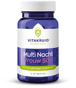 Vitakruid Multi Nacht Vrouw 50+ 100% Vegan 30.00 Tabletten