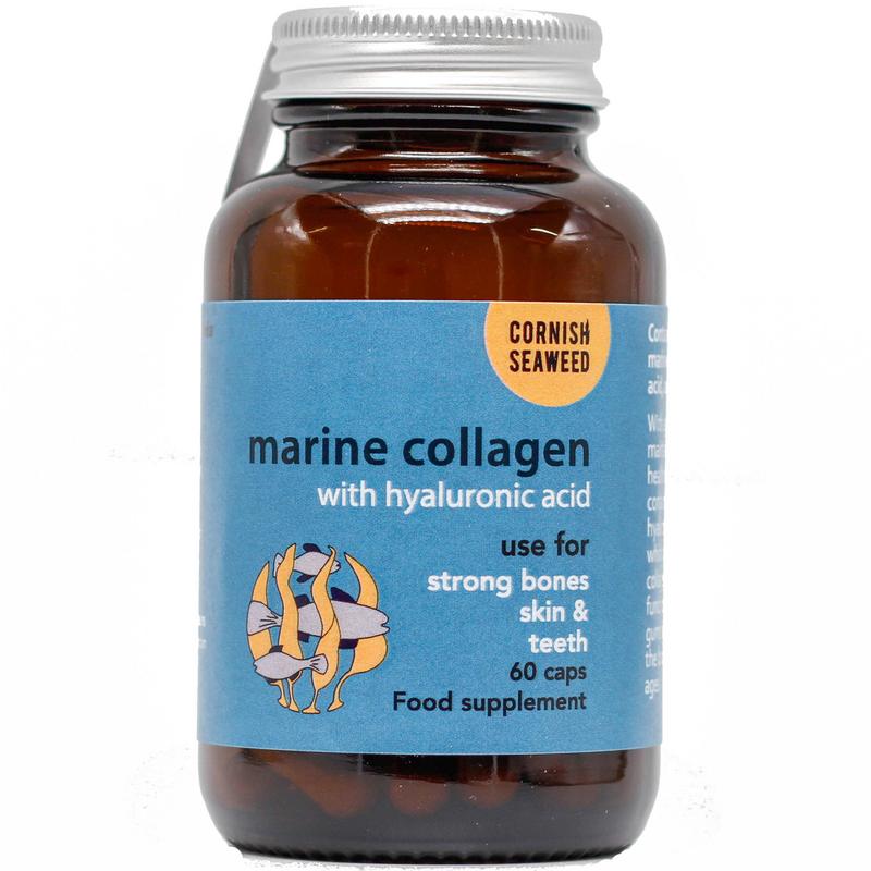 Cornish Seaweed Marine collageen, hyaluronzuur & kelp 60.00 Capsules