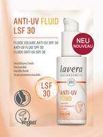 Lavera Anti UV fluid  SPF30 sample 1.00 Stuks