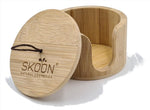 Skoon Face pad holder bamboo 1.00 Stuks