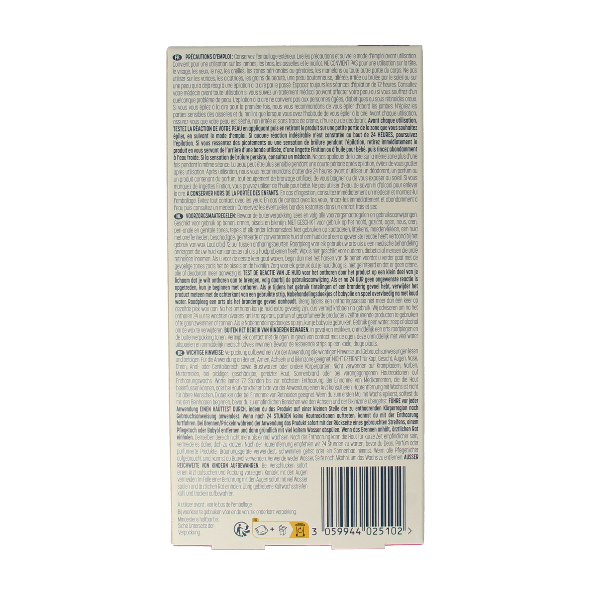 Veet Koude waxstrips gevoelige huid 20.00 Stuks