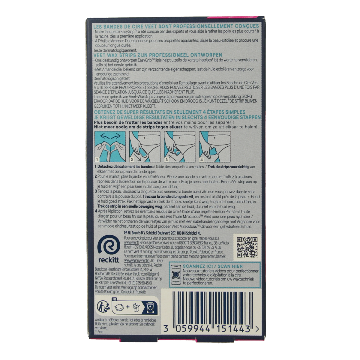 Veet Expert koude waxstrips bikini 16.00 Stuks