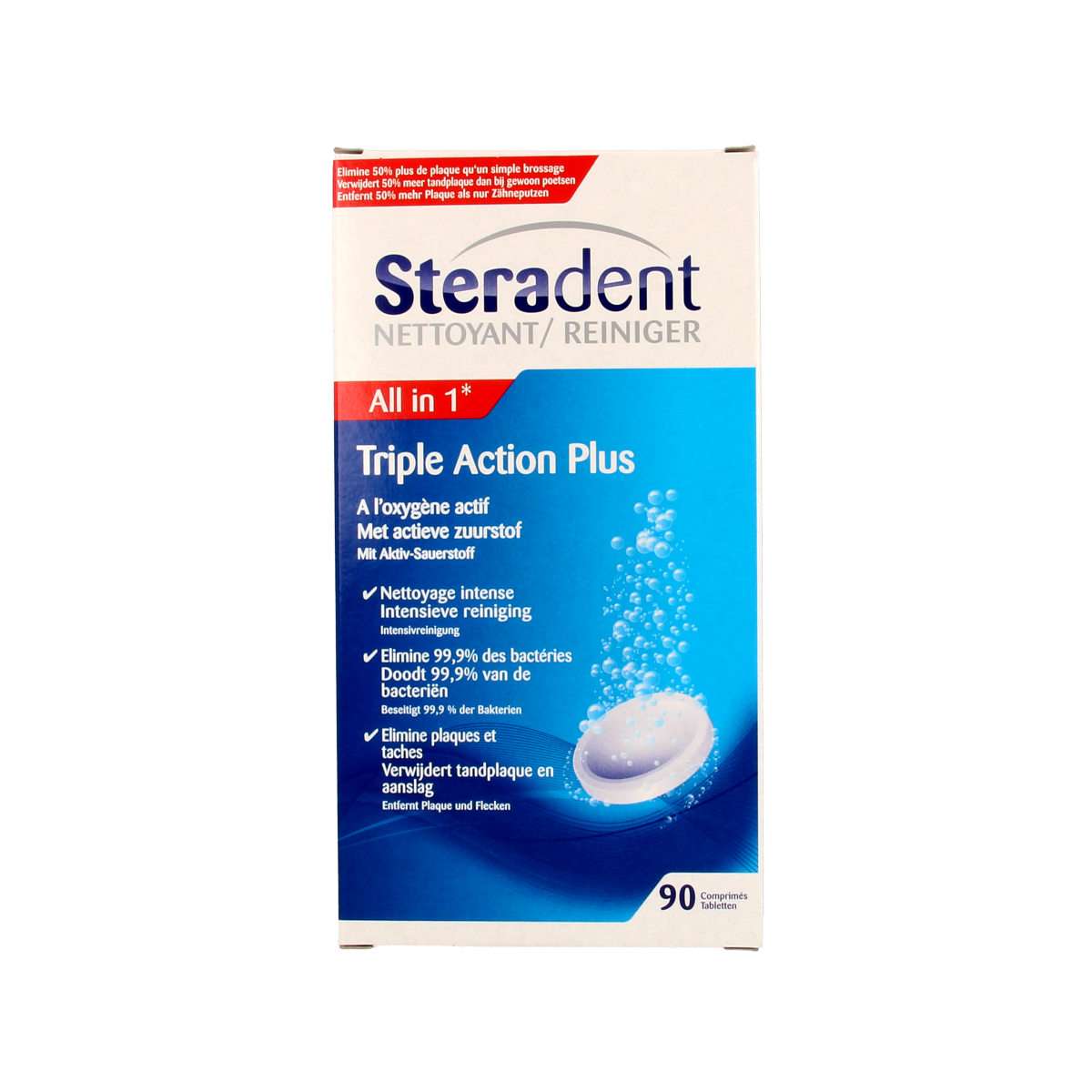 Steradent Triple action plus 90.00 Stuks