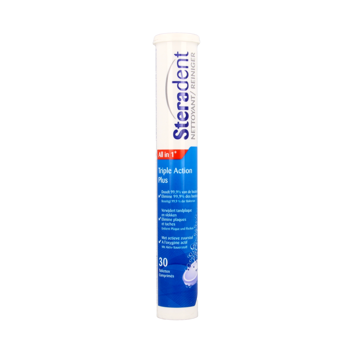 Steradent Triple action plus 30.00 Stuks
