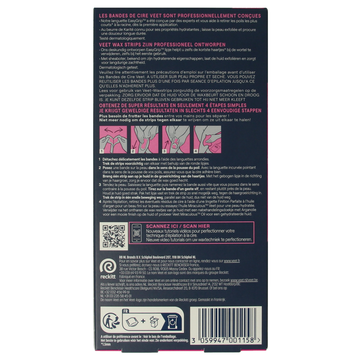 Veet Expert koude waxstrips been normal 20.00 Stuks