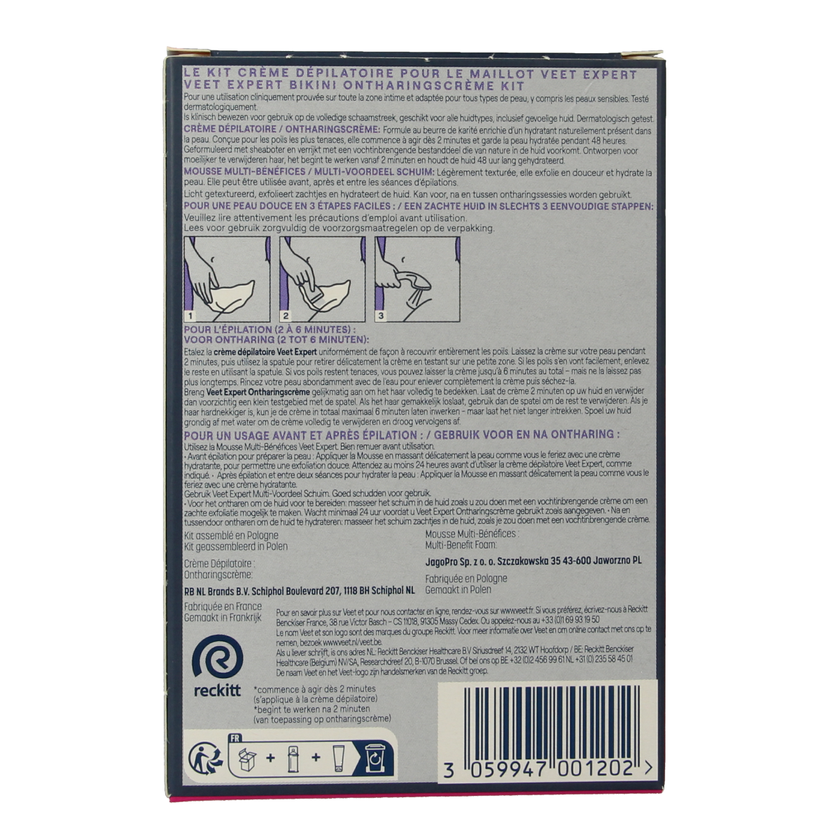 Veet Expert ontharingscreme bikini 100.00 Milliliter