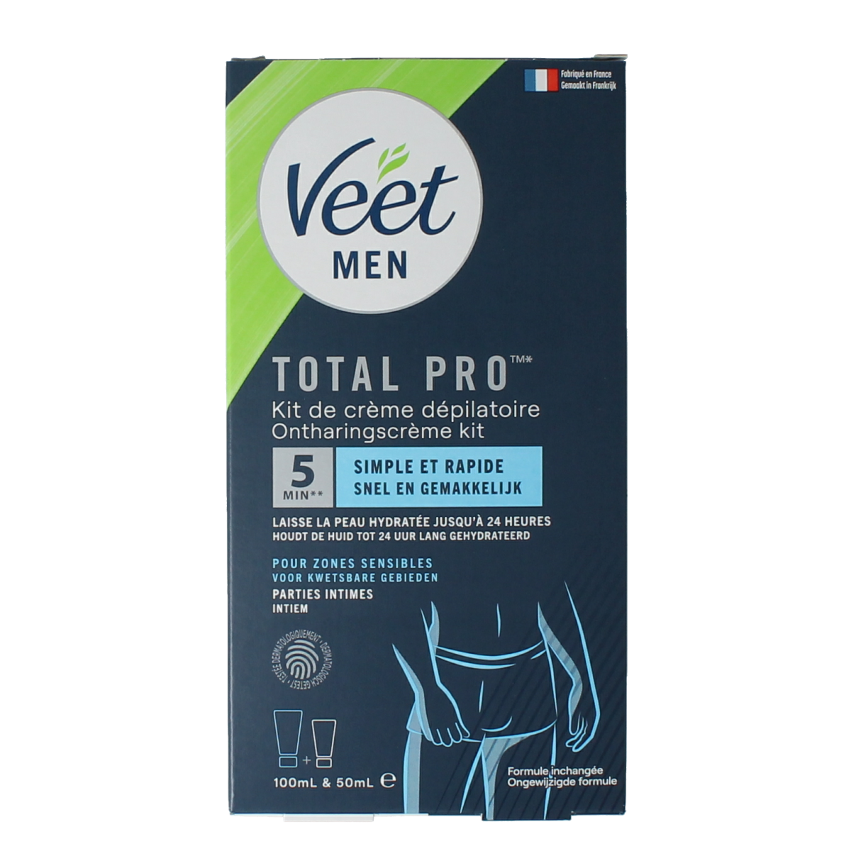 Veet Men hair removal kit intimate body parts 150.00 Milliliter