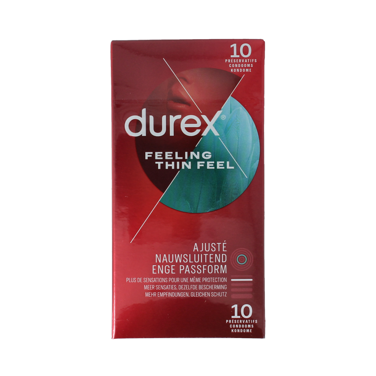 Durex Thin feel close fit 10.00 Stuks