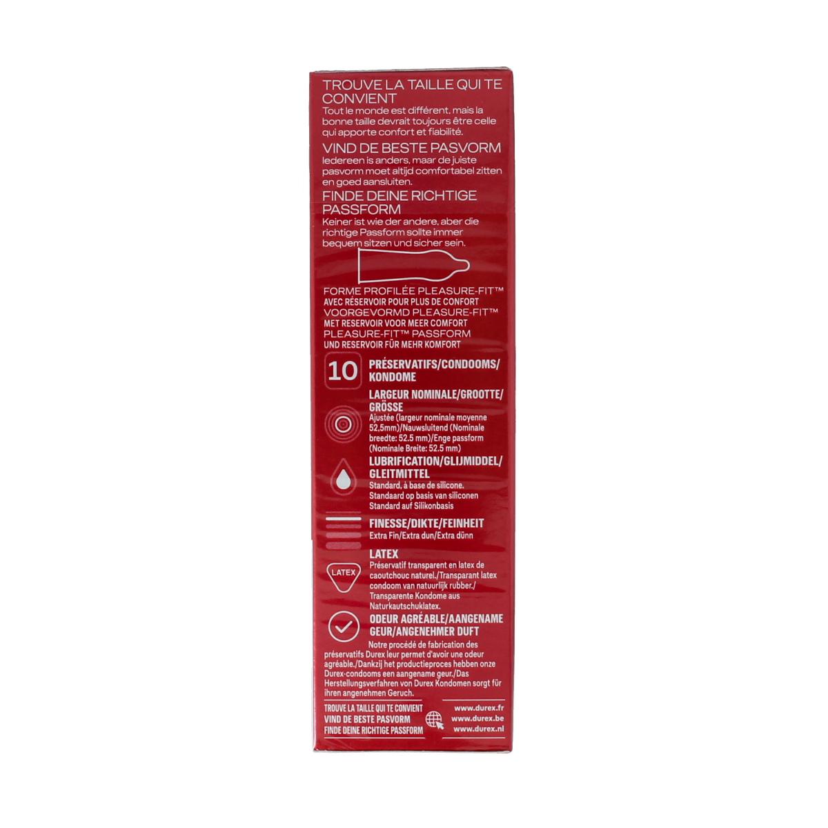 Durex Thin feel close fit 10.00 Stuks