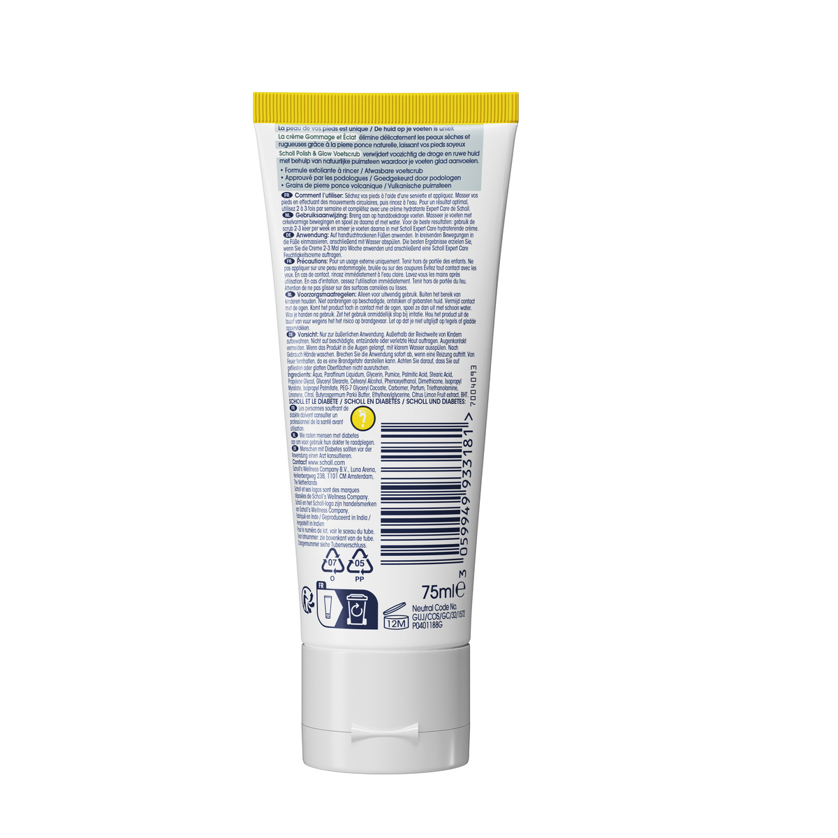Scholl Voetscrub 75.00 Milliliter