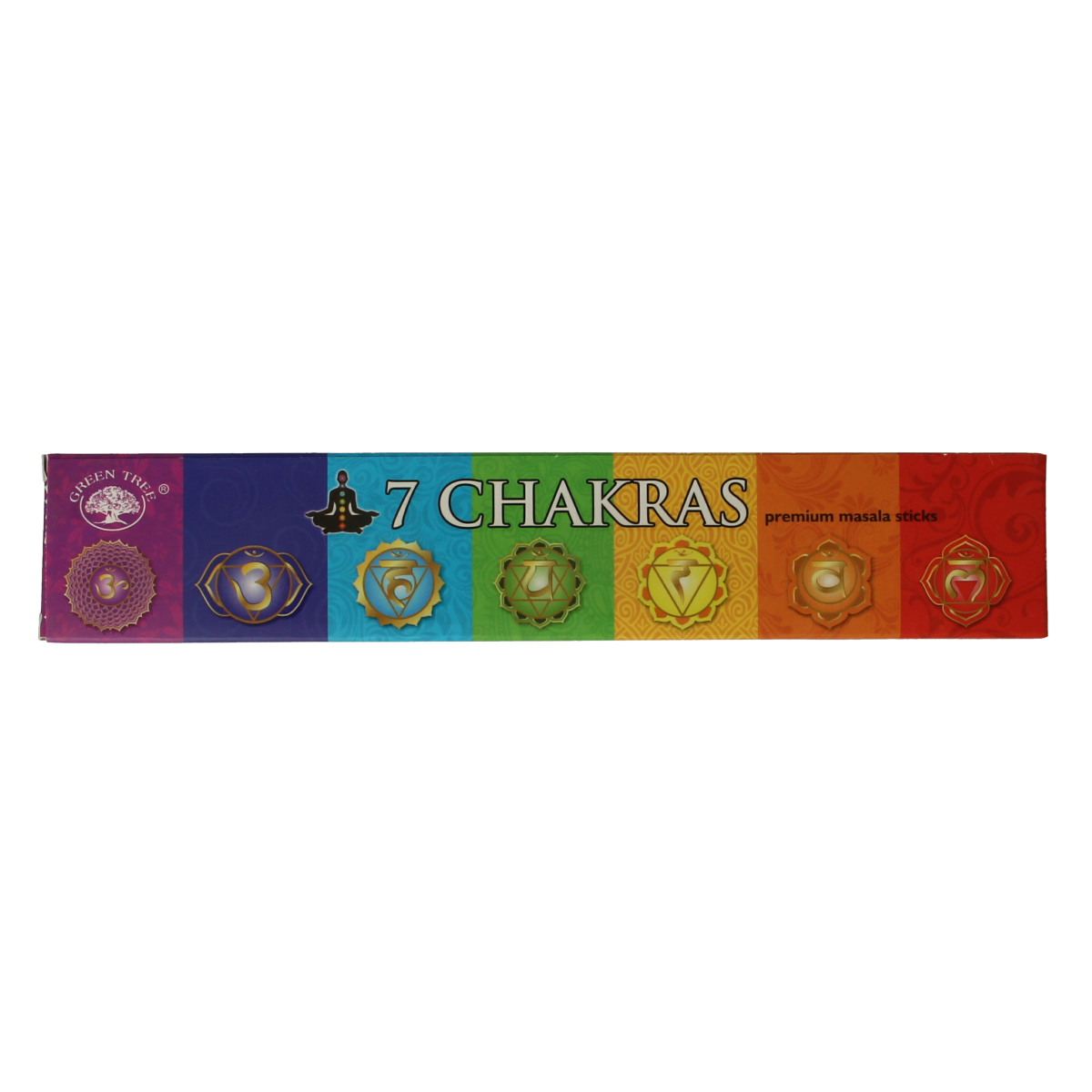 Green Tree Wierookstokjes 7 chakra 15.00 Gram