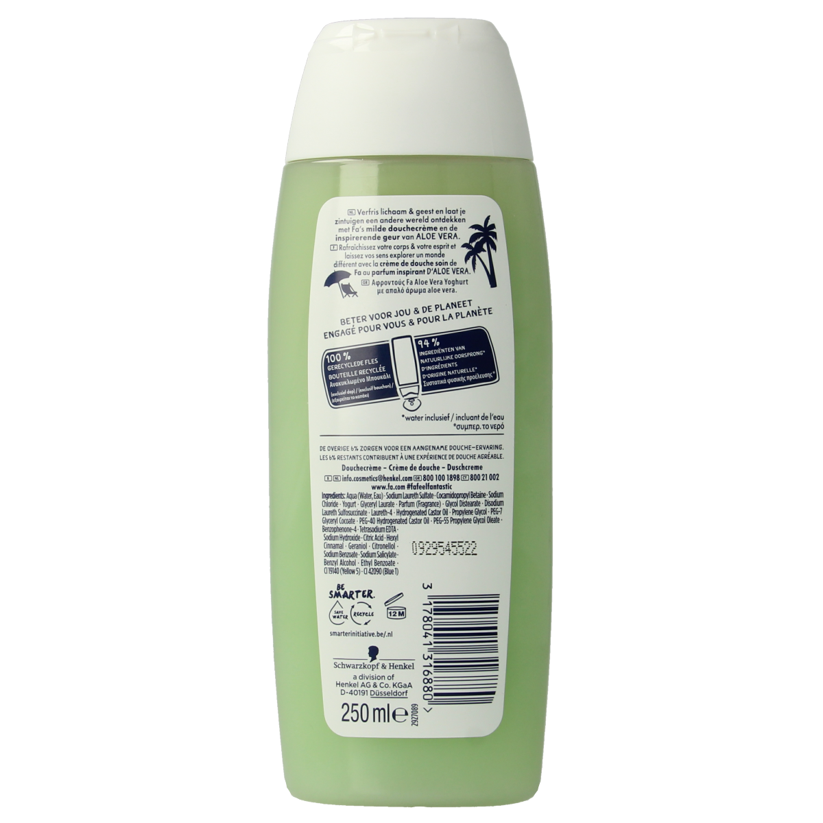 FA Douchegel yoghurt of care aloe vera 250.00 Milliliter