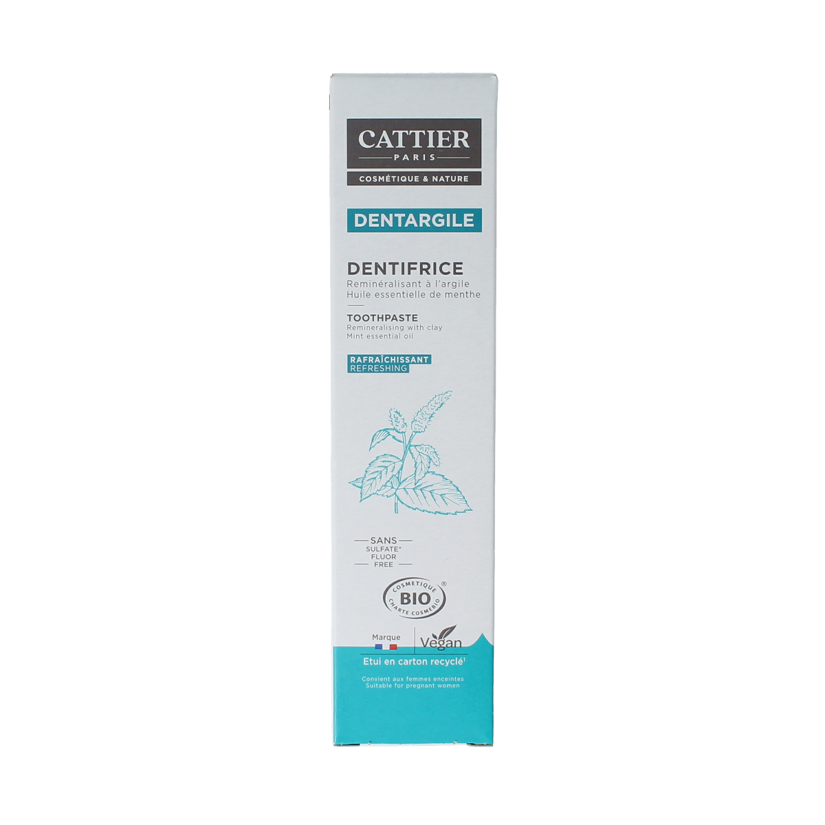 Cattier Tandpasta munt 75.00 Milliliter