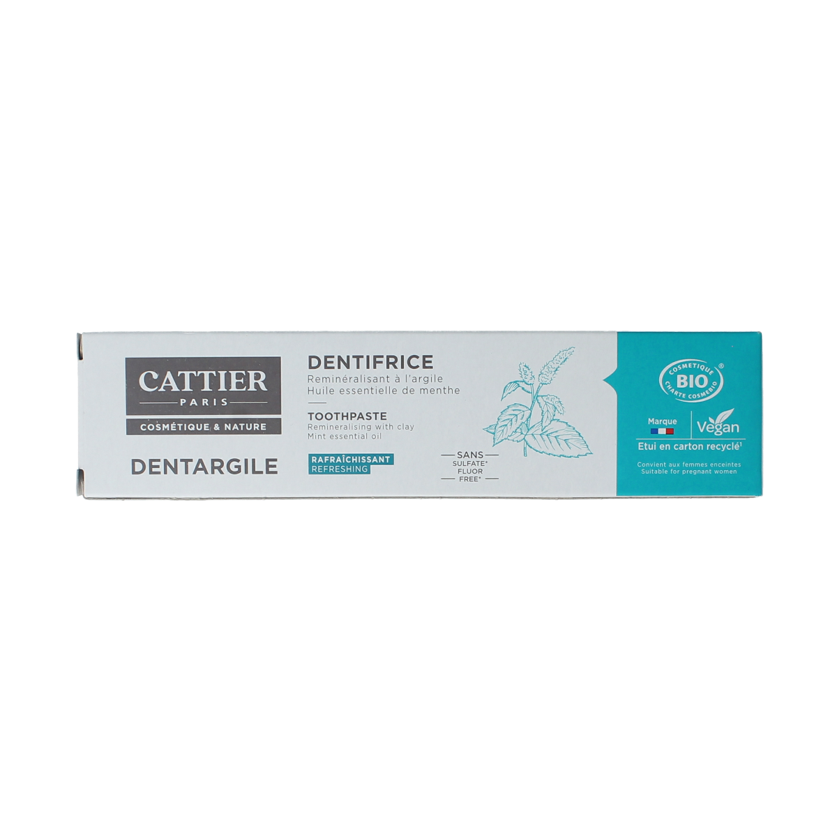 Cattier Tandpasta munt 75.00 Milliliter