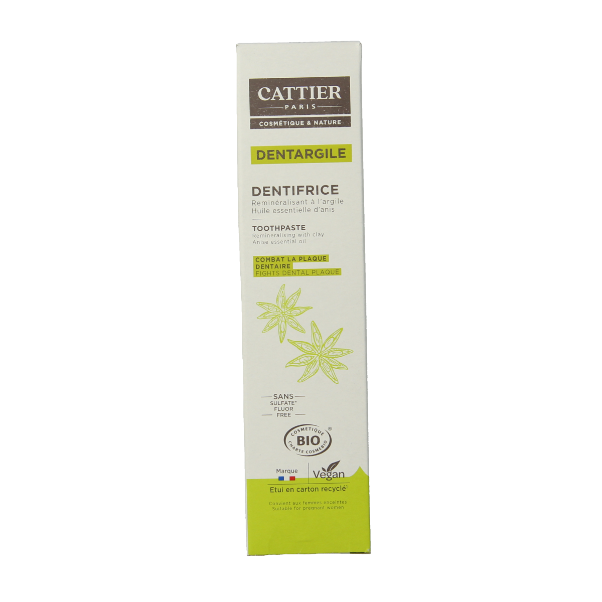 Cattier Tandpasta anijs 75.00 Milliliter