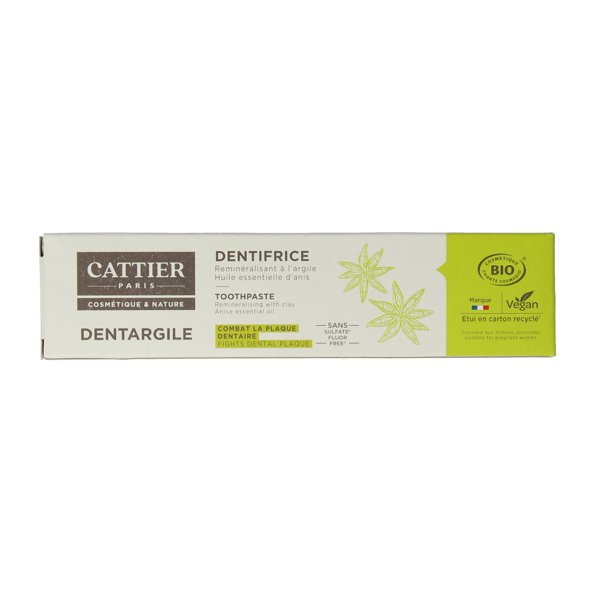 Cattier Tandpasta anijs 75.00 Milliliter