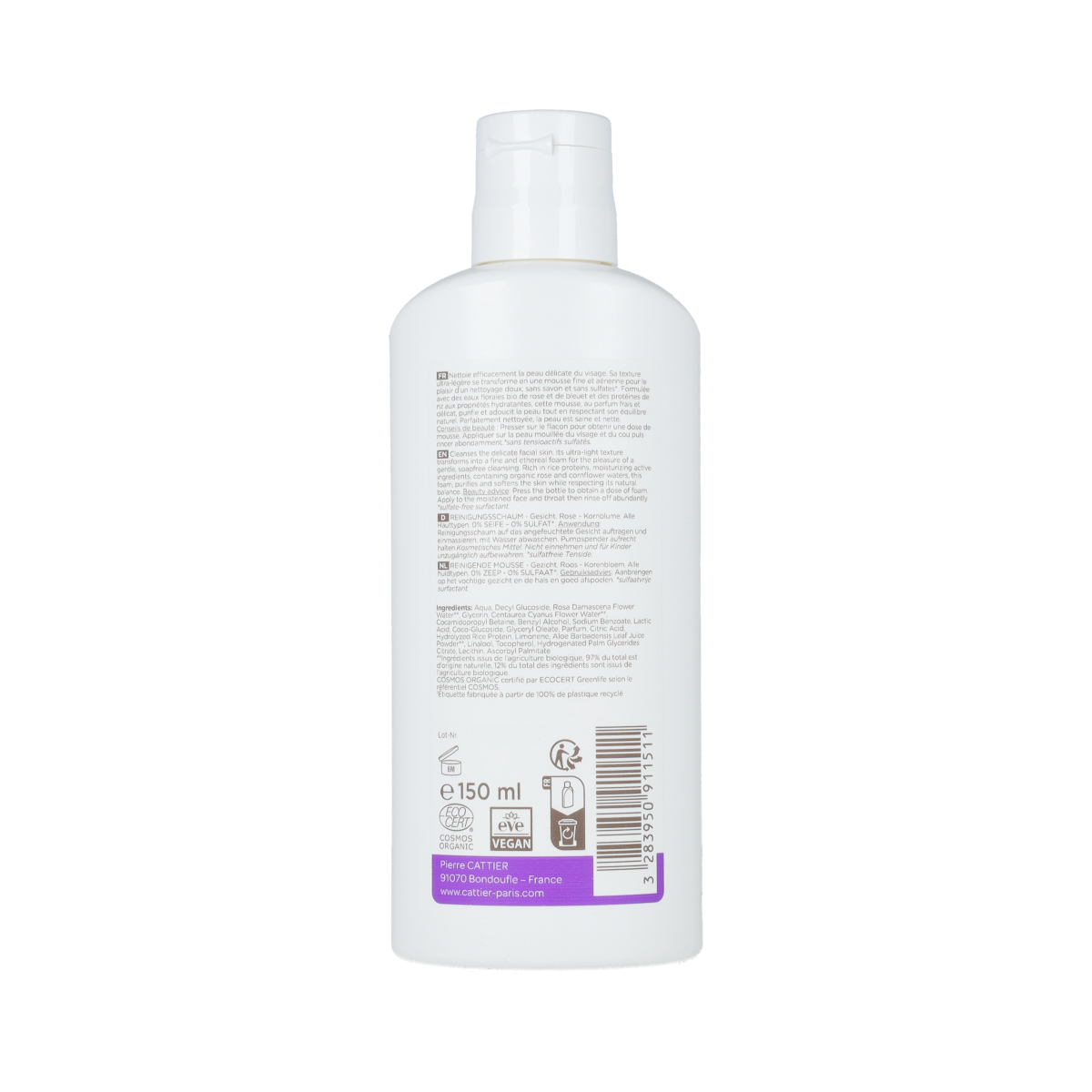 Cattier Reinigingsschuim nuage celeste 150.00 Milliliter