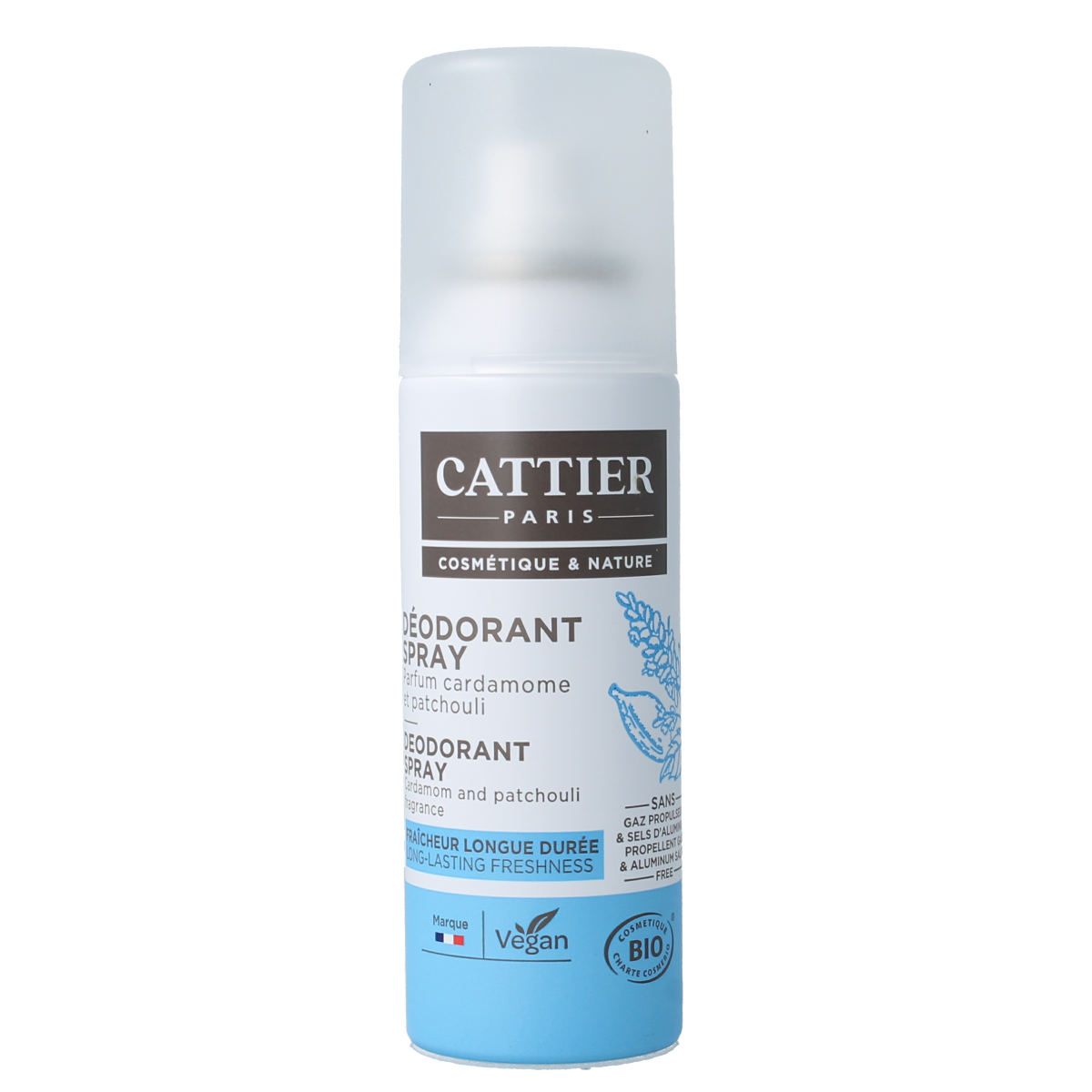 Cattier Deodorant spray cardamom patchouli 100.00 Milliliter