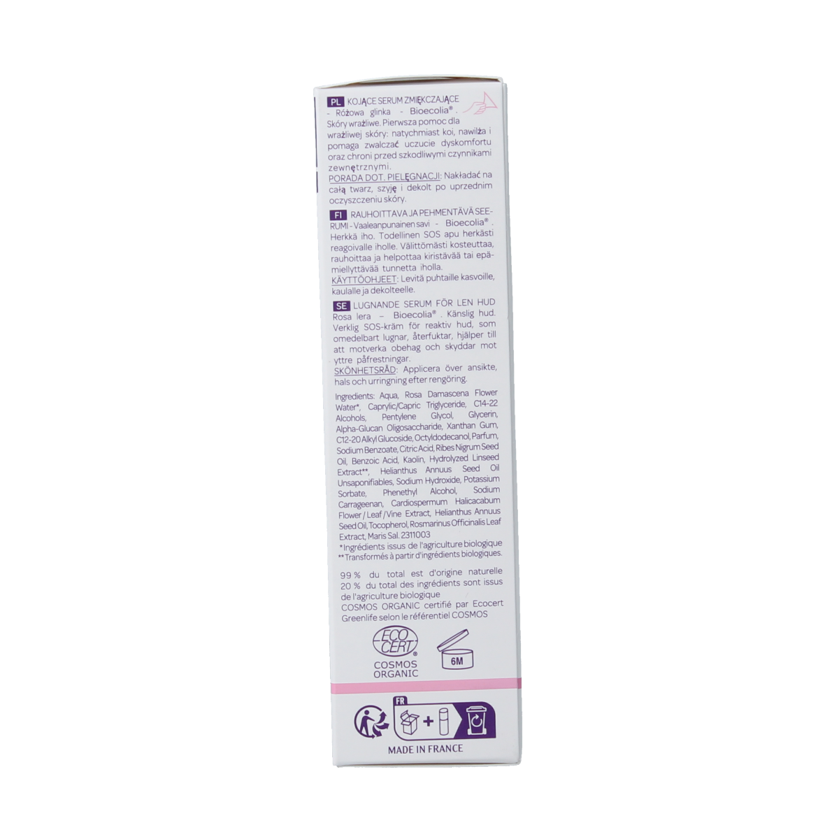 Cattier Serum kalmerend gevoelige huid 30.00 Milliliter
