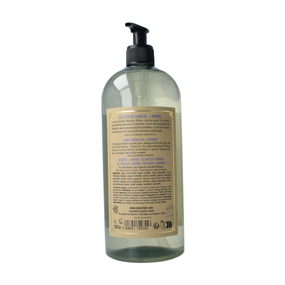 Marius Fabre Douchegel lavendel 1.00 Liter