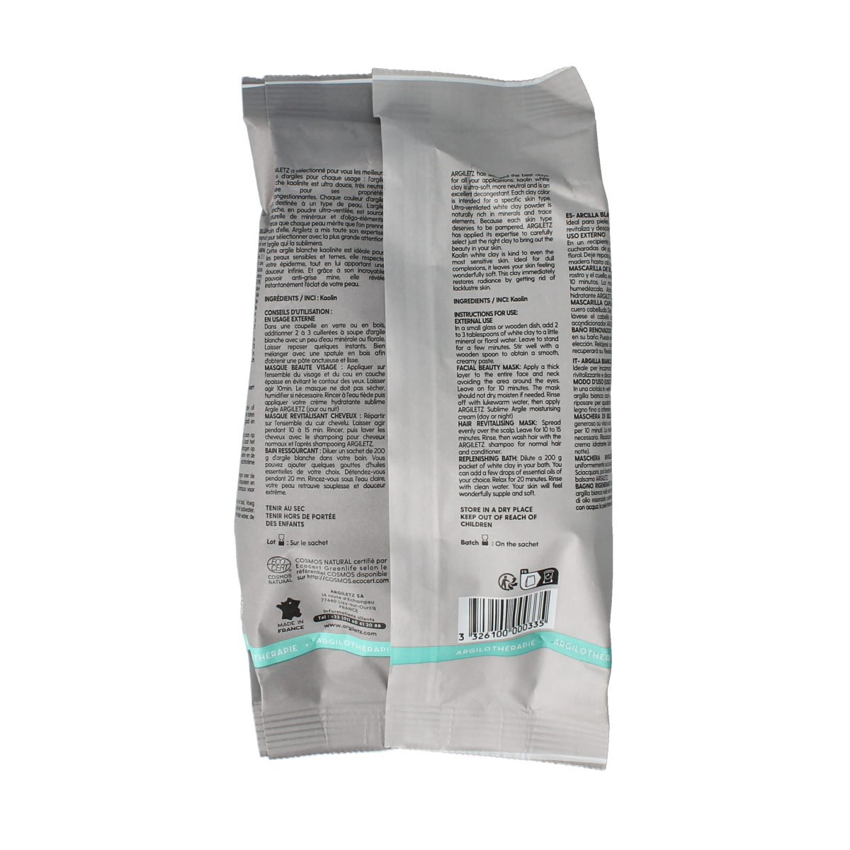 Argiletz Klei superfijn wit 200.00 Gram