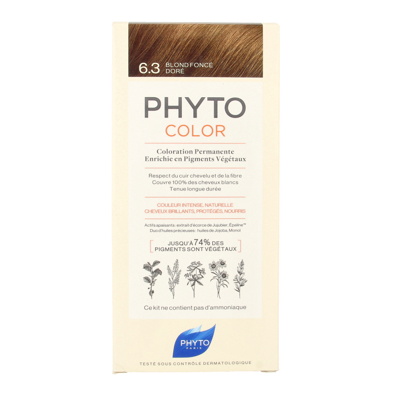 Phyto Paris Phytocolor blond fonce dore 6.3 1 Stuks