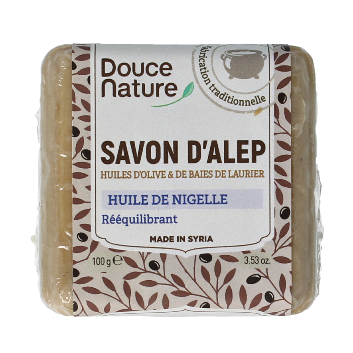 Douce Nature Zeep Aleppo nigella klein bio 100.00 Gram
