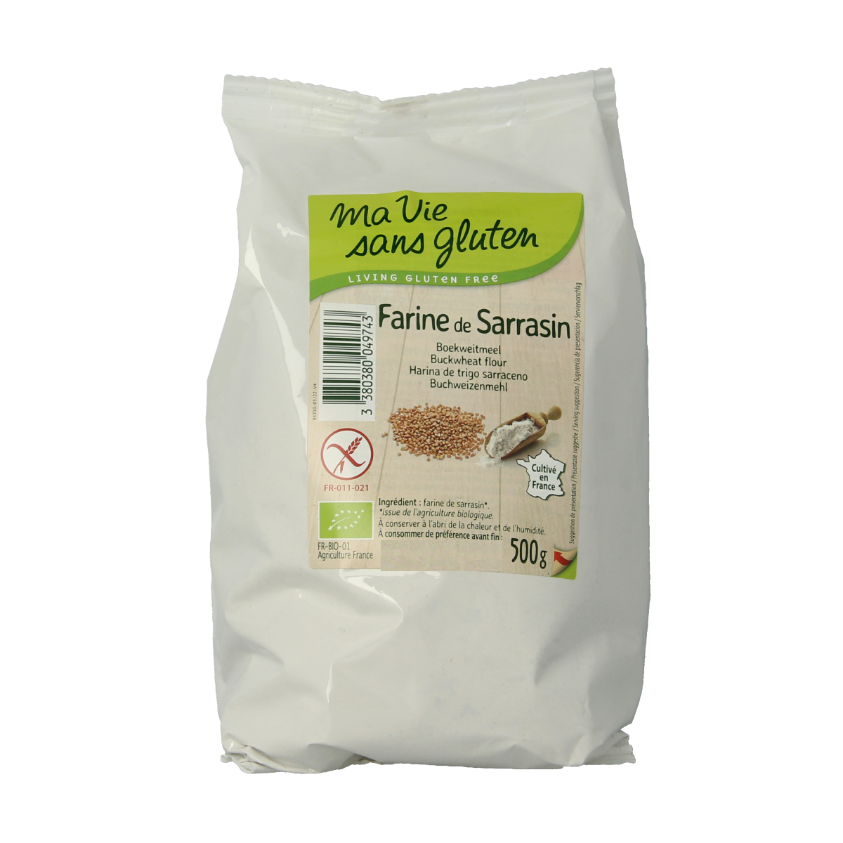 Ma Vie Sans Boekweitmeel - glutenvrij - bio 500.00 Gram