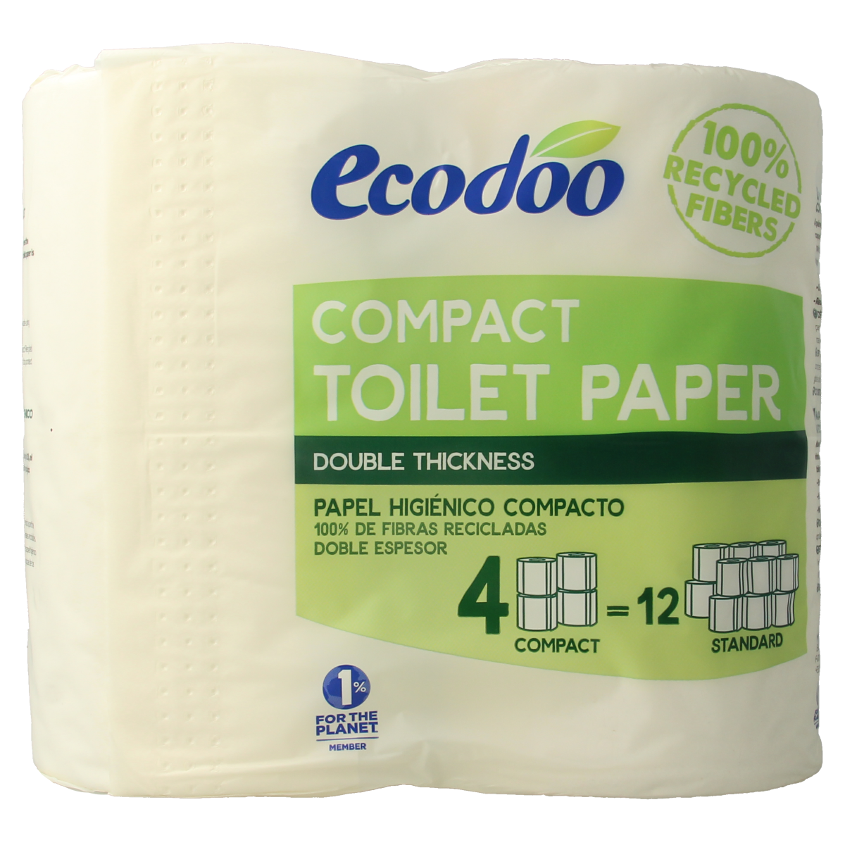Ecodoo Toiletpapier compact ecologisch bio 4.00 Stuks