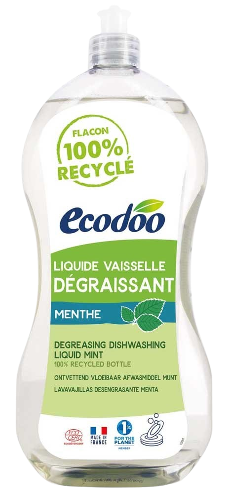 Ecodoo Afwasmiddel vloeibaar ontvettend munt bio 1.00 Liter