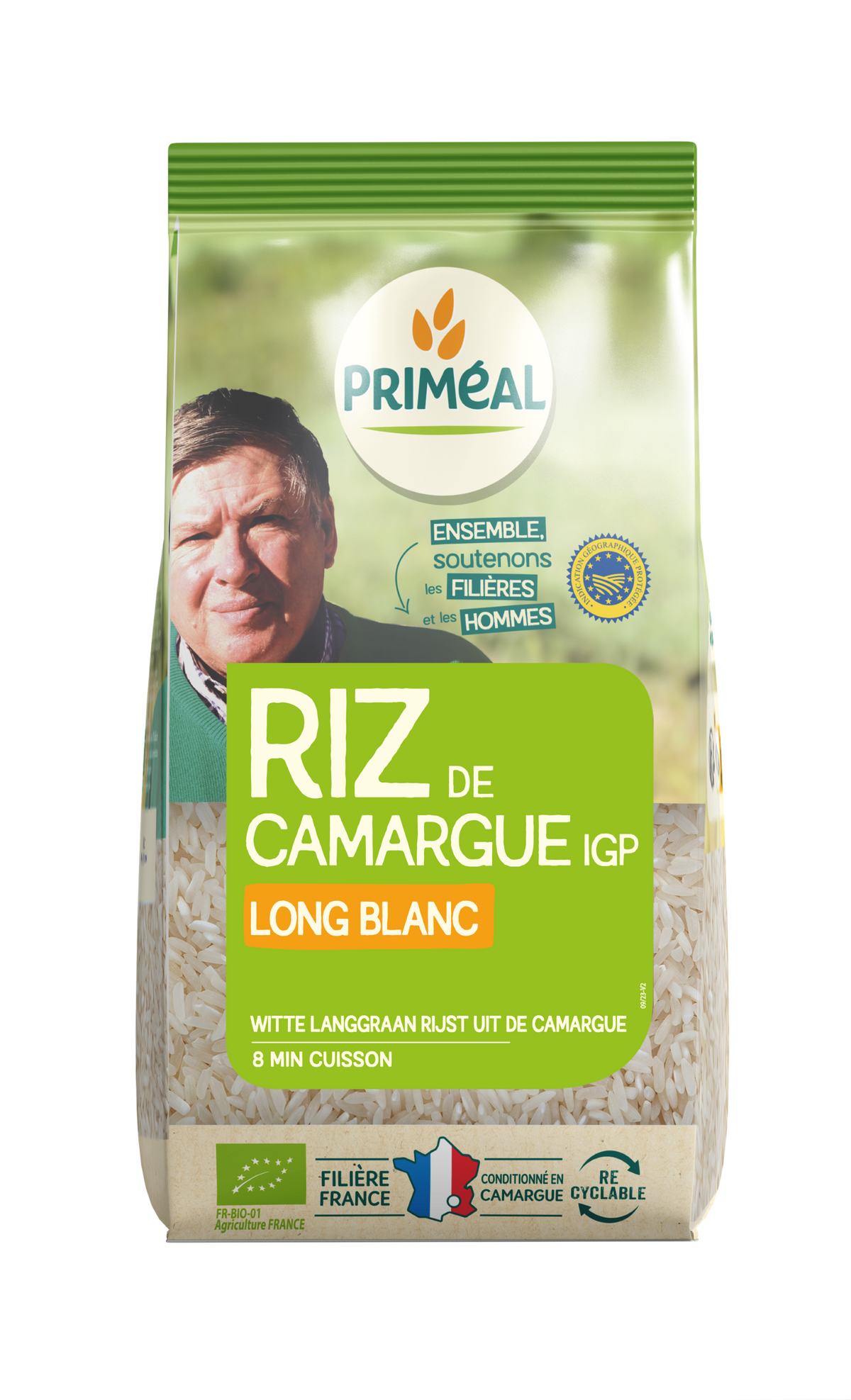 Primeal Witte langgraan rijst camargue bio 500 Gram