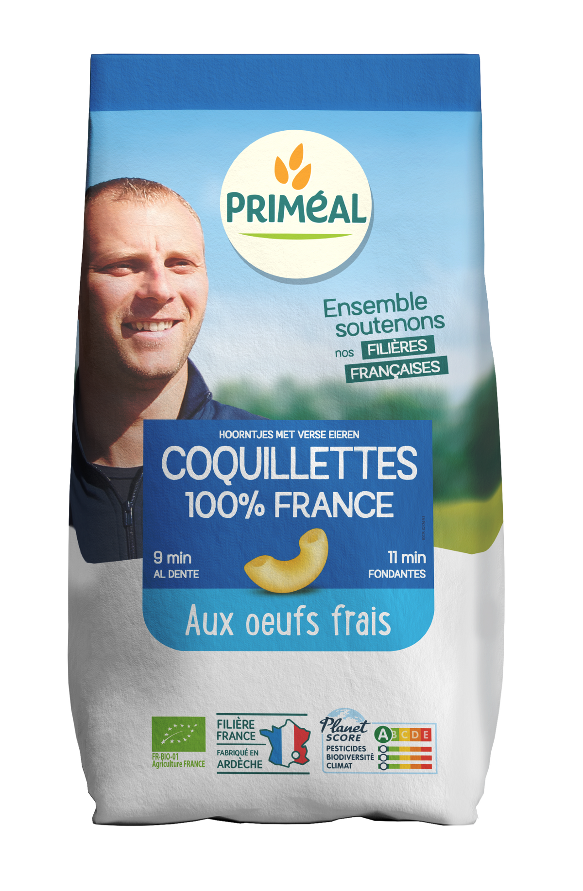 Primeal Macaroni met verse eieren bio 500 Gram
