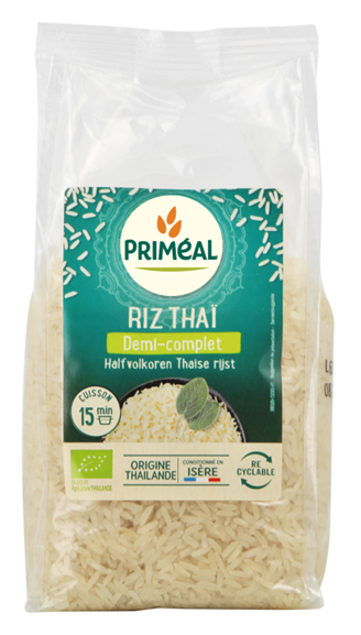 Primeal Halfvolkoren Thaise rijst bio 500.00 Gram