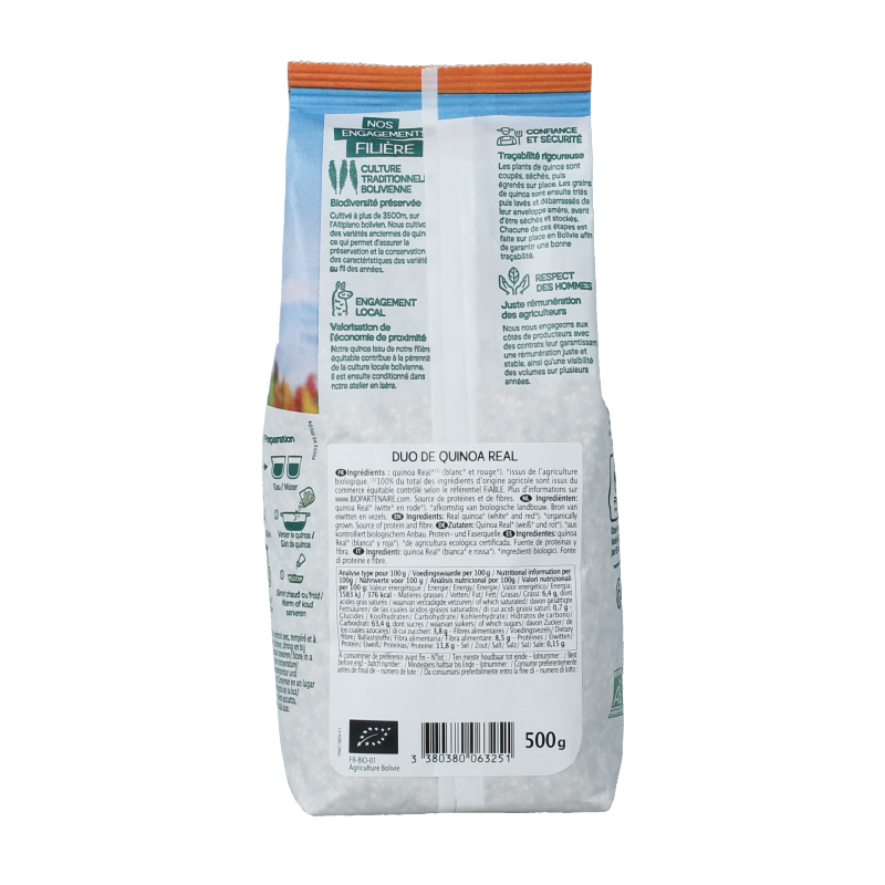 Primeal Quinoa duo wit en rood bio 500 Gram