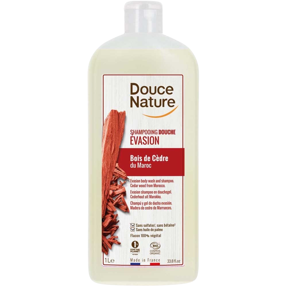 Douce Nature Douchegel & shampoo evasion met cederhout bio 1.00 Liter