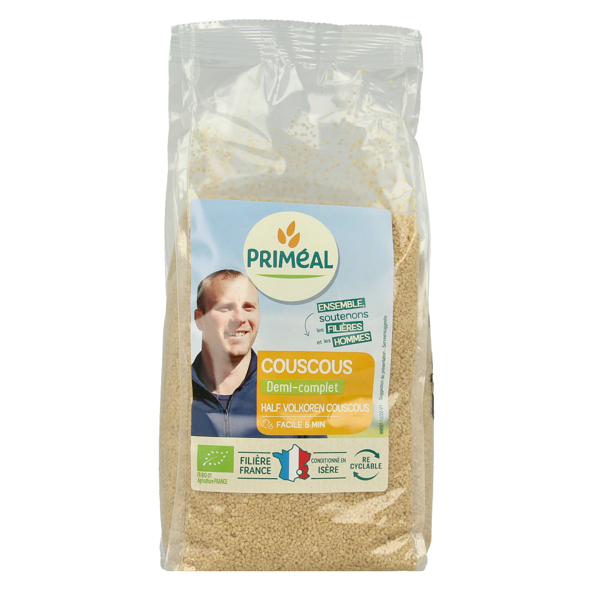 Primeal Couscous halfvolkoren bio 500.00 Gram