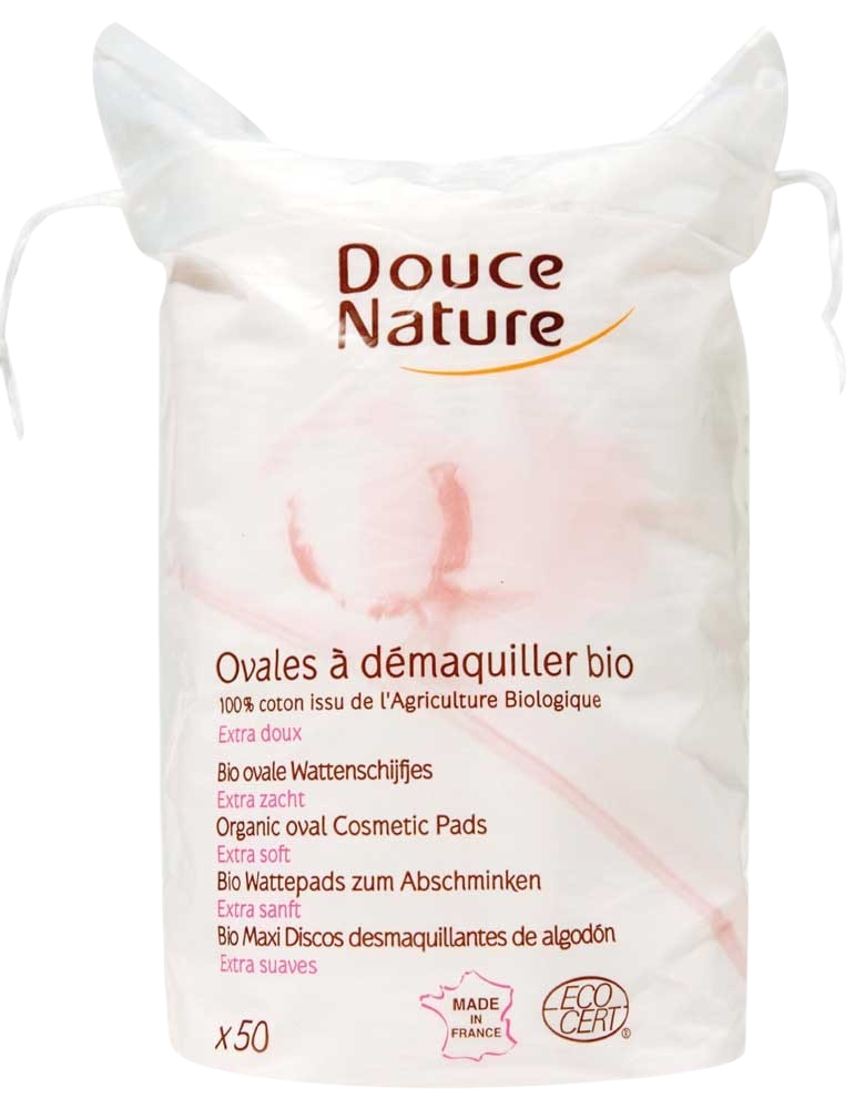 Douce Nature Wattenschijfjes ovaal bio katoen 50.00 Stuks