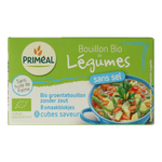 Primeal Groentebouillon blokjes zonder zout 9 gram bio 8.00 Stuks