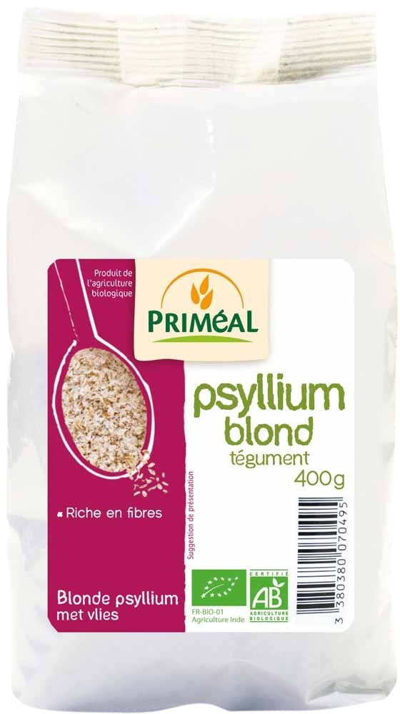 Primeal Blonde psyllium met vlies bio 400.00 Gram