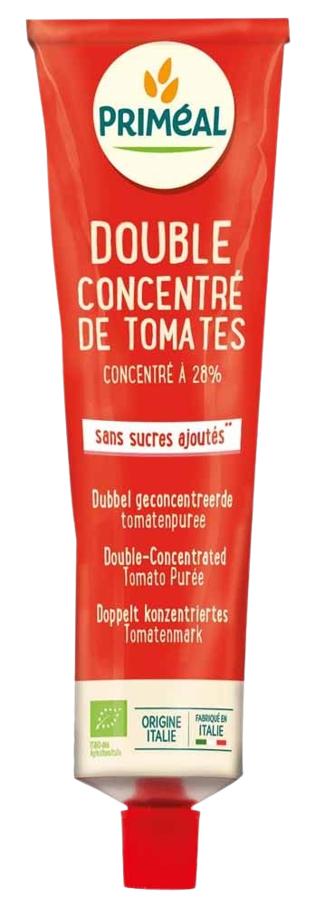 Primeal Tomatenpuree dubbel geconcentreerd bio 200.00 Gram