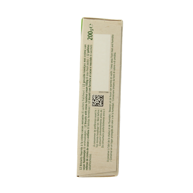 Ma Vie Sans Koekjes met creme choco/hazelnoot glutenvrij bio 12 Stuks