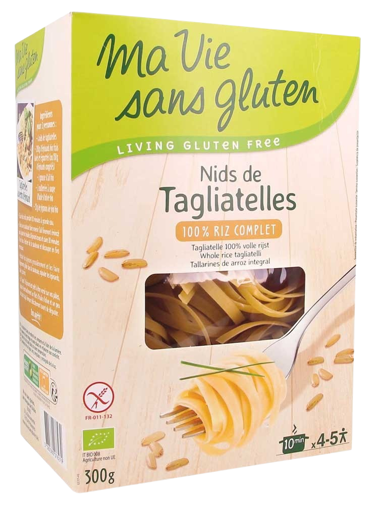 Ma Vie Sans Tagliatelle volkoren rijst glutenvrij bio 300.00 Gram