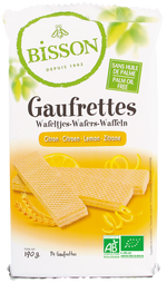 Bisson Citroen wafels gaufrettes bio 190.00 Gram